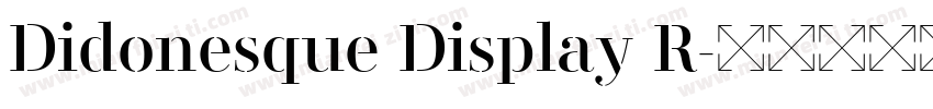 Didonesque Display R字体转换